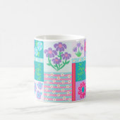 Lebendiges blühendes Blumen-Design Kaffeetasse (Mittel)