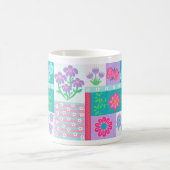 Lebendiges blühendes Blumen-Design Kaffeetasse (Mittel)