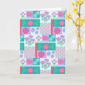 Lebendiges blühendes Blumen-Design Karte (Gelbe Blume)