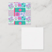 Lebendiges blühendes Blumen-Design Mitteilungskarte (Vorne/Hinten)