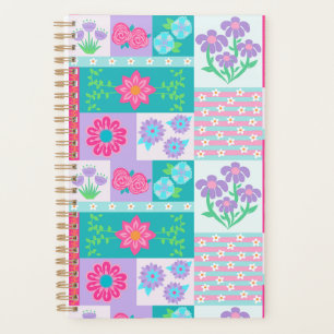Lebendiges blühendes Blumen-Design Planer