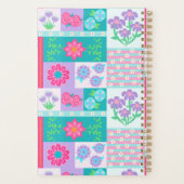 Lebendiges blühendes Blumen-Design Planer (Rückseite)