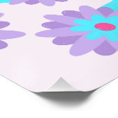 Lebendiges blühendes Blumen-Design Poster (Ecke)