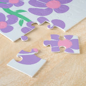 Lebendiges blühendes Blumen-Design Puzzle (Seite)