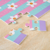 Lebendiges blühendes Blumen-Design Puzzle (Seite)