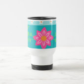 Lebendiges blühendes Blumen-Design Reisebecher (Mittel)