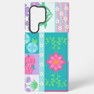 Lebendiges blühendes Blumen-Design Samsung Galaxy Hülle