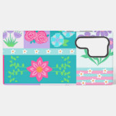 Lebendiges blühendes Blumen-Design Samsung Galaxy Hülle (Rückseite (Horizontal))