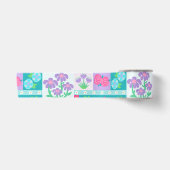 Lebendiges blühendes Blumen-Design Satinband (Vorderseite)