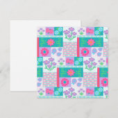 Lebendiges blühendes Blumen-Design Save The Date (Vorne/Hinten)