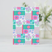 Lebendiges blühendes Blumen-Design Save The Date (Stehend Vorderseite)
