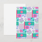Lebendiges blühendes Blumen-Design Save The Date (Vorne/Hinten)