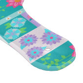 Lebendiges blühendes Blumen-Design Schneidebrett (Ecke)