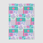 Lebendiges blühendes Blumen-Design Seidenpapier (Vorderseite)