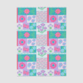 Lebendiges blühendes Blumen-Design Seidenpapier (Vorderseite)
