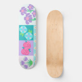 Lebendiges blühendes Blumen-Design Skateboard (Vorderseite)