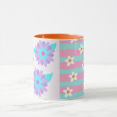 Lebendiges blühendes Blumen-Design Tasse (Zentrum)