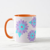 Lebendiges blühendes Blumen-Design Tasse (Links)