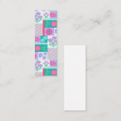 Lebendiges blühendes Blumen-Design Telefonnummerkarte (Vorne/Hinten)
