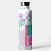 Lebendiges blühendes Blumen-Design Trinkflasche (Rechts)