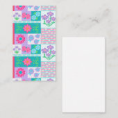 Lebendiges blühendes Blumen-Design Visitenkarte (Vorne/Hinten)