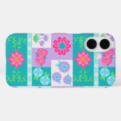 Lebendiges blühendes Blumendesign Case-Mate iPhone Hülle (Rückseite (Horizontal))