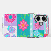 Lebendiges blühendes Blumendesign Case-Mate iPhone Hülle (Rückseite (Horizontal))