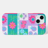 Lebendiges blühendes Blumendesign Case-Mate iPhone Hülle (Rückseite (Horizontal))