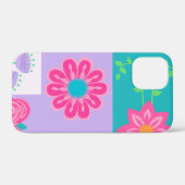 Lebendiges blühendes Blumendesign Case-Mate iPhone Hülle (Rückseite (Horizontal))