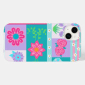 Lebendiges blühendes Blumendesign Case-Mate iPhone Hülle (Rückseite (Horizontal))