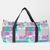 Lebendiges blühendes Blumendesign Duffle Bag (Vorderseite)