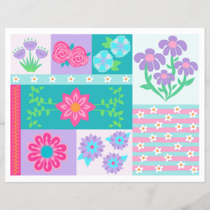 Lebendiges blühendes Blumendesign Flyer