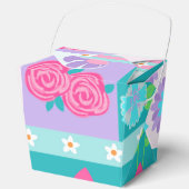 Lebendiges blühendes Blumendesign Geschenkschachtel (Vorderseite)
