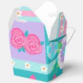 Lebendiges blühendes Blumendesign Geschenkschachtel (Offen)