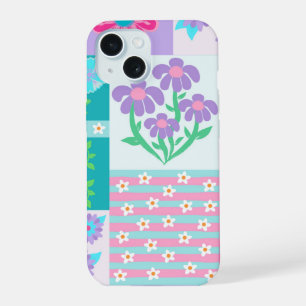 Lebendiges blühendes Blumendesign iPhone 15 Hülle