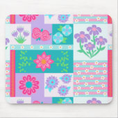 Lebendiges blühendes Blumendesign Mousepad (Vorne)