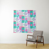 Lebendiges blühendes Blumendesign Wandteppich (Beispiel (Horizontal))