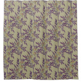 Lebendiges Blumendesign mit gelben Gänseblümchen Duschvorhang (Vorderseite)