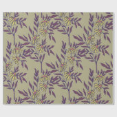 Lebendiges Blumendesign mit gelben Gänseblümchen Geschenkpapier (Flach)
