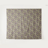 Lebendiges Blumendesign mit gelben Gänseblümchen Wandteppich (Vorderseite (Horizontal))