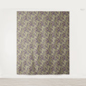 Lebendiges Blumendesign mit gelben Gänseblümchen Wandteppich (Vorderseite)