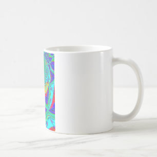 Lebendiges Blumenmuster: Brasilianischer Tribut Ea Kaffeetasse