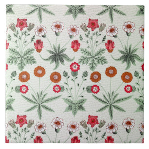 Lebendiges Blumenmuster bunte Blumen Fliese