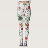 Lebendiges Blumenmuster bunte Blumen Leggings (Vorderseite)