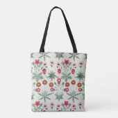 Lebendiges Blumenmuster bunte Blumen Tasche (Rückseite)