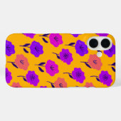 Lebendiges Blumenmuster Case-Mate iPhone Hülle (Rückseite (Horizontal))