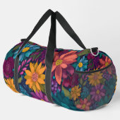 Lebendiges Blumenmuster Duffle Bag (Rechte Ecke)