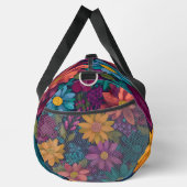 Lebendiges Blumenmuster Duffle Bag (Rechts)