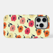 Lebendiges Blumenmuster iPhone Hülle (Rückseite (Horizontal))