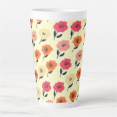 Lebendiges Blumenmuster Milchtasse (Vorderseite)